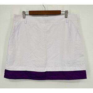 High 5 Golf White Skort Women 12 Upf50 Moisture Wicking Pockets NWT
